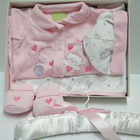 Ensemble cadeau pijama et couverture pour nouveau-né 0-3 mois - Picture 1 of 8